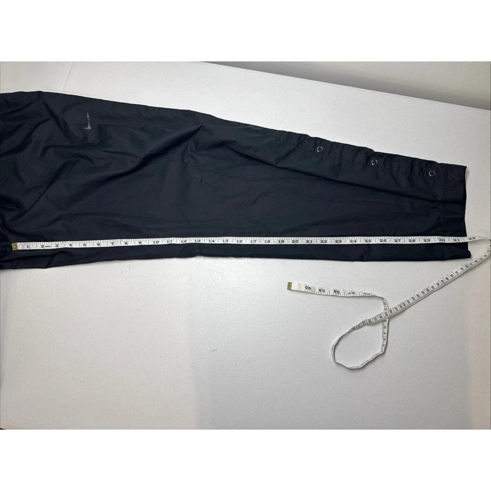 Nike Golf Fit Storm Mens  Black Windbreaker Pants, Button-Up Ankle, Large 30*31